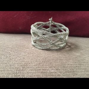 Silver cuff bracelet
